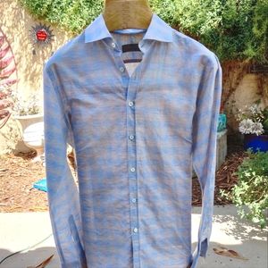 Canali Linen blend Long Sleeve Button Down Shirt. Like new. No flaws. Unique!